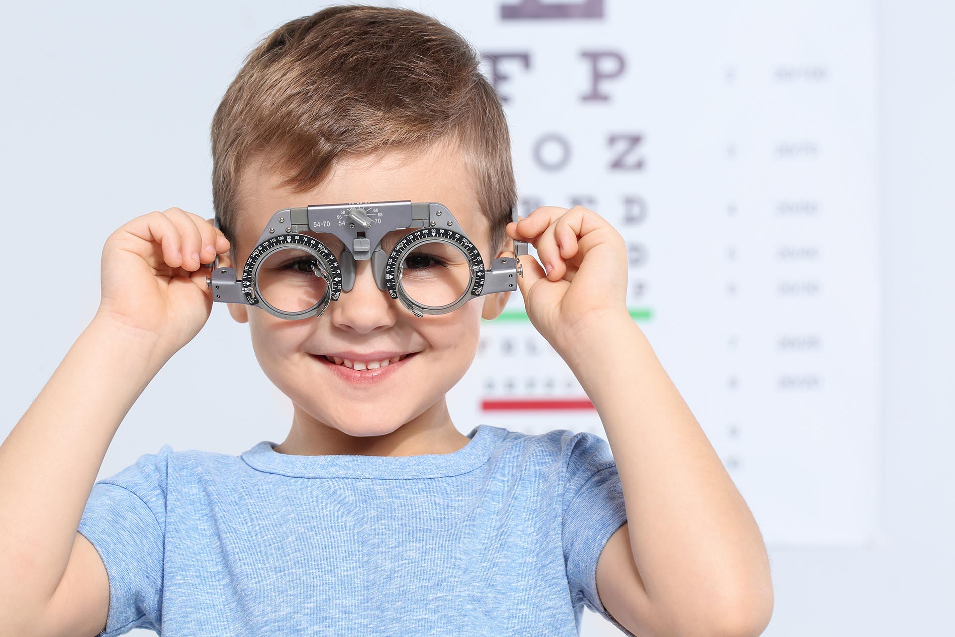 Child with Trial Frame